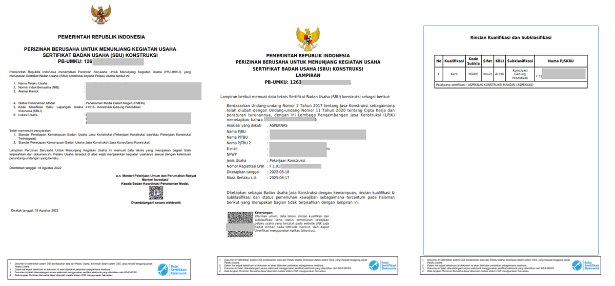 Contoh Format SBU Jasa Konstruksi PB010 Pekerjaan Lanskap, Pertamanan, dan Penanaman Vegetasi